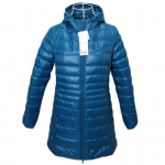 Valge pardi sulejope naiste &uuml;likerge kapuutsiga &otilde;huke pikkade varrukatega parkmantel 2XL j&auml;rve sinine v&auml;rv