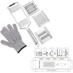 WTEMPO 3PCS/4PCS mitme k&ouml;&ouml;givilja viilutaja roostevabast terasest purustaja l&otilde;ikuri riiv k&ouml;&ouml;git&ouml;&ouml;riist sibula kapsa riiv 3pcs h&otilde;be