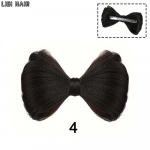 XINRAN S&uuml;nteetilised Bowknot parukakuklid Updo Chignon Parukapikendus 1tk Parukas Naistele Peol kasutamiseks Juuste aksessuaarid 12cm