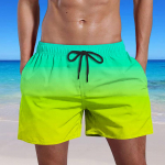 Meeste suvised ujumisp&uuml;ksid, taskutega kiirelt kuivavad l&uuml;hikesed p&uuml;ksid, pluss gradientprinteriga rannap&uuml;ksid One size