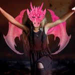 Premium Full Dragon Cosplay &uuml;likond &ndash; realistlik ja mugav tiibade, saba ja maskiga Halloweeni ja fantaasia&uuml;rituste jaoks