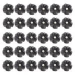 30 tk Faux Pearl Flower DIY Pulmakleit Pruudiriided Juukseaksessuaarid Kaunistus Kunstlik must