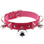 PU nahast Choker reguleeritava kraega kellakee naistele Cosplay peoehted must