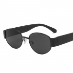 Retro ovaalsed v&auml;ikese karbiga p&auml;ikeseprillid Metallraamiga p&auml;ikeseprillid Kaitsevad s&otilde;iduprillid polariseerimata prillid