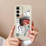 Samsung M15 A15 A55 A35 S24 Ultra S24+ F15 telefoni kaane&uuml;mbriste jaoks mood poiss, t&uuml;druk Kvaliteetne silikoonist pehme kaamera kaitsekork kaitseraud Galaxy jaoks Samsung A55