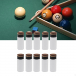 10 Pieces Pool Cue Tips Replacement Kit Repair Parts Screw on Equipment Billiard Accessory 11mm