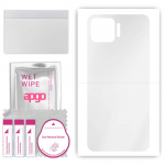 apgo Ultra Clear Protective Skin Sticker for the back compatible with Oppo Reno4 Lite, Wrap Film, Hydrogel Film, Flexible, Soft TPU with positioning l