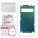 apgo Protective Skin Sticker for the back+sides compatible with Google Pixel 8 Pro, Full Wrap Film, Foil, Vinyl - Pattern Carbon Chameleon CAKA1