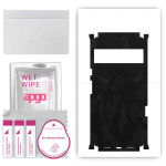 apgo Protective Skin Sticker for the back+sides compatible with Google Pixel 6 Pro, Full Wrap Film, Foil, Vinyl - Pattern Black Camo