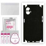 apgo Protective Skin Sticker for the back+sides compatible with Nothing Phone 1, Full Wrap Film, Foil, Vinyl - Pattern Matrix