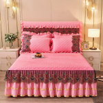 Luksuslik pitsist oranž talvine voodikate Paks koduvoodi Seeliku stiilis voodilinad Tikand Puuvill Euroopa stiilis voodikatted 150x200cm 1pcs