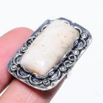 Natural Cobra Jasper Gemstone Handmade 925 Sterling Silver Ring Size 6 a3c90