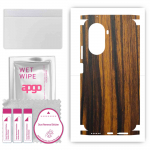 apgo Protective Skin Sticker for the back+sides compatible with Huawei Nova 10 SE, Full Wrap Film, Foil, Vinyl - Pattern Tigerwood