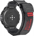 Kellarihmad, mis &uuml;hilduvad Huami Amazfit T-Rex/T-Rex 2/T-Rex Pro/T-Rex Ultra, vastupidav nailonist spordirihm koos kootud aasa disainiga T-Rex 2 must