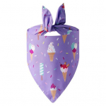 Koer Bandana Moer&otilde;ivaste aksessuaarid Kolmnurk sall tr&uuml;kitud rinnahoidja kaelarihm kassi kutsikas must