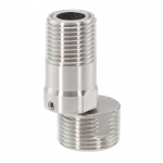 Reguleeritav reguleeritava kraadiga segisti nurga all k&otilde;verdatud jalg