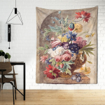 Nat&uuml;&uuml;rmort Lilled &Otilde;limaal Gobel&auml;&auml;n Seinaripp Retro &otilde;ukonna stiilis Boheemi hipi Tapizi kunst Kodukaunistus 230x150cm