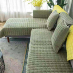 &Uuml;hev&auml;rviline libisemiskindel diivani kate Paks pehme diivanir&auml;tik elutoa m&ouml;&ouml;bli jaoks Decor Diivani katted Diivanikatted 70x210cm armee roheline v&auml;rv
