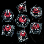 D&D Vedeliku Voolu S&uuml;damikuga T&auml;ringud & Vedeliku Aktiivsusega Silm & S&otilde;rmus Terava Servaga D ja D Dungeon and Dragon Pathfinder Rollim&auml;ngu T&auml;ringud