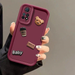 3D Cartoon Coffee Milk telefoni&uuml;mbris Xiaomi Redmi Note 11 13 Pro 12 12s 11s 10 9 12C 13C 10C A2 A1 K70 K60 K50 Ultra K70E K60E silikoonist kate Redmi Note 13 (4G) veinipunane v&auml;rv