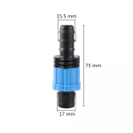 5 tk DN17 tilklint toru lukustatud pistikud 1/2 3/4 naiskeermega sirge k&uuml;&uuml;narnuki Y-kujuline valikulised aiavee&uuml;hendused