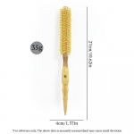 Puidust k&auml;epidemega harjastega &uuml;mmargune rullimishari sirge toimse juuksekammiga juuksed lokkis kamm Pro juuksehari Antistaatiline harja &otilde;rritav hari