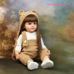 Vene keelt k&otilde;nelev taass&uuml;ndinud mudilane nukk Betty t&auml;isvin&uuml;&uuml;list kehaga beebit&uuml;druku nukk 22-tolline 55 cm k&otilde;nelev Bebe vasts&uuml;ndinu nukk imiku magamaminekuaeg, kaasas m&auml;nguasja-lapse kingitusi full silicone girl