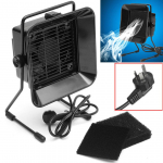 220 V jootesuitsu neeldumisventilaator 3 s&uuml;sinikk&auml;snfiltriga must