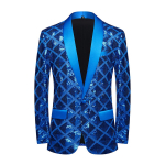 Meeste kandiline litritega &uuml;likonnajope L&auml;ikiv Slim Fit bleiser XS sinine