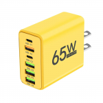65 W USB-t&uuml;&uuml;pi C-laadija 6-pordiga PD-t&uuml;&uuml;pi C-t&uuml;&uuml;pi kiirlaadimise seinaadapter iPhone 13 14 15 Samsung Xiaomi Huawe mobiiltelefoni jaoks