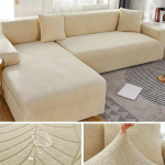 Veekindlad žakaarmustriga diivanikatted Elastsed nurga 1/2/3/4-kohalised &uuml;hev&auml;rvilised diivanikatted L-kujulise diivani kaitsekatted 1 SEAT (90-140CM)