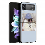 armas kutsikas kassi telefoni&uuml;mbris Samsung Galaxy Z Flip3 Flip4 Flip5 kaitseraua korpuse jaoks Z Flip 3 Flip 5 4 5G must k&otilde;va kokkupandav kate Galaxy Z Flip 5