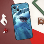Metsik Shark Animal &uuml;mbris iPhone'i 13 12 14 15 Pro Max Mini 7 8 Plus SE 2020 X XS MAX XR 11 14 15 Pro Max katte&uuml;mbrise jaoks iPhone 15 Plus