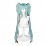 Hatsune Miku V&auml;ike pesukaru simulatsioon hingav j&auml;ljendussaade Koomiksishow Cospaly parukas 108cm vask patina