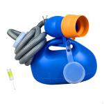 Male Urinal Bottle on Bed Pee Lightweight Men Potty Collection Pot for Home 2000ml Blue 1.6m