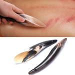 1 tk Natural Buffalo Horn Guasha Board Spa kraapimisplaat Gua Sha massaažit&ouml;&ouml;riist