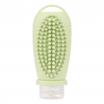 Silikoonist reisipudel 50 ml, reisipudel harjaga k&auml;sipagasi vedelike t&auml;itmiseks, lekkekindel, reisikosmeetika pudel, konteiner One Size