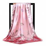 Naiste mood Ruut Vintage Print Satiin Kaelar&auml;t P&auml;ikesekindel sall Sall Sall Kvaliteetne 1tk 90*90cm 90-90cm