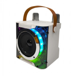 Karaokemasin 2 juhtmevaba mikrofoniga BT mikrofoni ja k&otilde;lariga KTV komplekt koos RGB valgusega