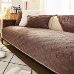 &Uuml;hev&auml;rviline Luksuslik pl&uuml;&uuml;s diivanir&auml;tik Talvine soe paks sametst diivanikatted L-kujulised sektsioonilised libisemiskindlad katted elutuppa 70x70cm 1pc oranž