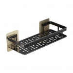 Alumiiniumist vannitoariiulid t&auml;iustatud metallraamiga esipiirdega Alumiiniumist vannitoa mitmeotstarbeline hoiurest