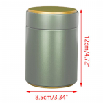 Kaasaskantav teekarp &uuml;hev&auml;rviline tee pitseeritud karp teen&otilde;ude hoiustamiskonteiner plekk-purk kohvi-suhkrukarp k&ouml;&ouml;gi hoiuruum L tumeroheline v&auml;rv