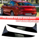 1 paar l&auml;ikivmust tagaakna Canard &otilde;hujaoturi difuusor BMW X4 G02 2019-2023 jaoks
