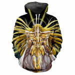 Saint Seiya klassikaline 3D Harajuku prinditud koomiksifilm Anime Lahe mood avangardi meeste naiste pehme ja mugav trendikas kapuutsiga top L