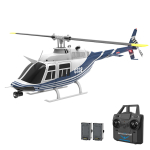2,4 GHz kaugjuhtimispuldiga helikopter, 4-kanaliline &uuml;he propelleriga siibevaba helikopter funktsiooniga One 2 battery sinine