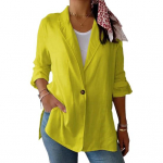 Naiste &uuml;likond, mantel rev, pikkade varrukatega &uuml;herealine &uuml;likond jakk, k&uuml;lgserv, &uuml;hev&auml;rviline &uuml;he n&ouml;&ouml;biga &auml;ririietus M hall