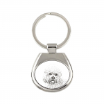Dandie Dinmont Terrier, Hindlee Terrier - keychain with a dog, keychain with a print, personalized pendant from the Art-Dog brand