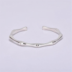 Uus Korea stiilis lihtne mood loominguline bambusest k&auml;ev&otilde;rud 925 sterling h&otilde;bedast ehted, siledad isikup&auml;ra k&auml;ev&otilde;rud Sl077