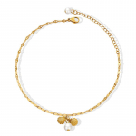 Korea metallist Shell p&auml;rli pahkluu naistele kingitus suvine rand roostevabast terasest jalav&otilde;ru kaunistused veekindlad ehted 20CM