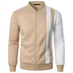 Meeste kevad-s&uuml;gisene krae Colorblock kardiganjakk Meeste vabaaja kardiganjakk M khaki